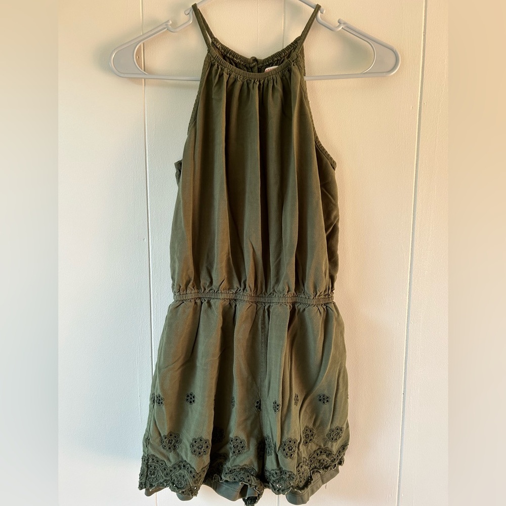 Mossimo Supply Co. Olive Green Romper